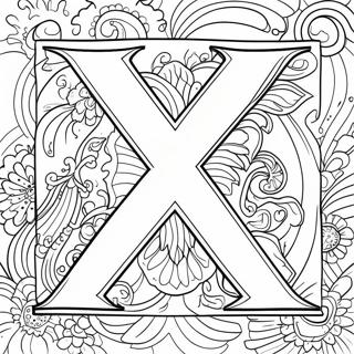 Pagina Para Colorir Da Letra X 22373-20643