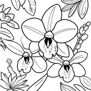 Pagina Para Colorir De Orquidea 22433-20691