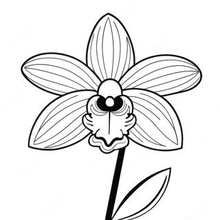 Pagina Para Colorir De Flor De Orquidea Bonita 22434-20693