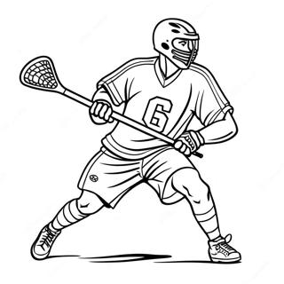 Pagina Para Colorir De Jogador De Lacrosse Em Acao 22464-20717