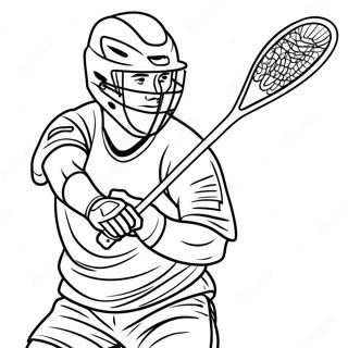 Pagina Para Colorir De Jogador De Lacrosse Em Acao 22464-20718