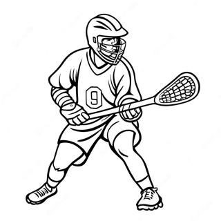 Pagina Para Colorir De Jogador De Lacrosse Em Acao 22464-20719