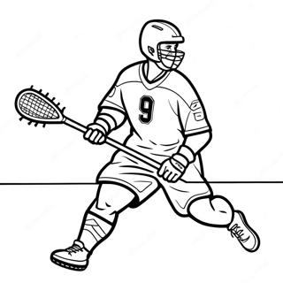 Pagina Para Colorir De Jogador De Lacrosse Em Acao 22464-20720