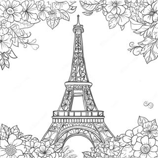 Pagina Para Colorir Da Torre Eiffel Em Paris 22614-20837