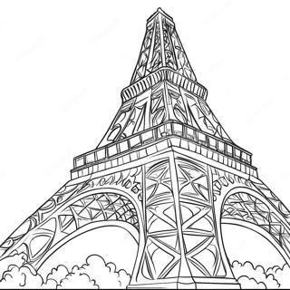 Pagina Para Colorir Da Torre Eiffel Em Paris 22614-20838