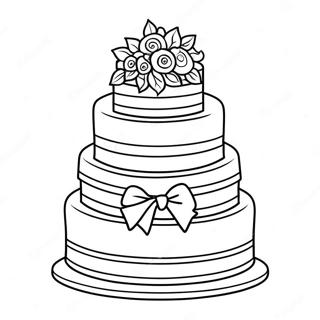 Pagina Para Colorir Do Bolo De Casamento De Tres Andares 22634-20854