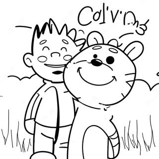 Pagina Para Colorir Do Calvin E Do Hobbes 22653-20867