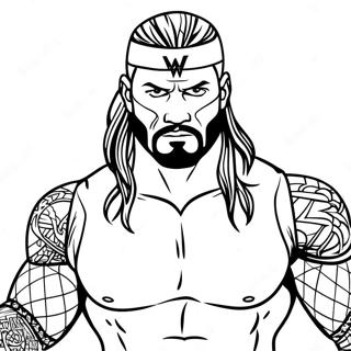 Pagina Para Colorir Do Lutador Da Wwe Em Acao 22664-20877