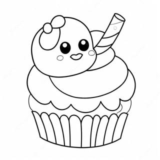 Pagina Para Colorir De Cupcake Adoravel 22694-20901