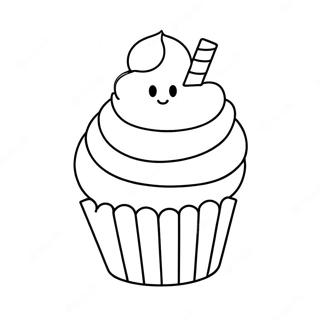 Pagina Para Colorir De Cupcake Adoravel 22694-20902