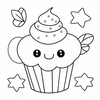 Pagina Para Colorir De Cupcake Adoravel 22694-20903