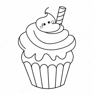 Pagina Para Colorir De Cupcake Adoravel 22694-20904