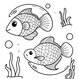 Pagina Para Colorir De Peixe De Peixes Fofo 22724-20927