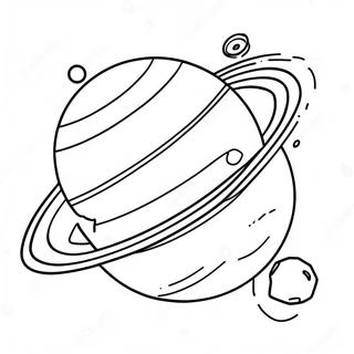 Pagina Para Colorir Do Planeta Saturno Colorido 22784-20966