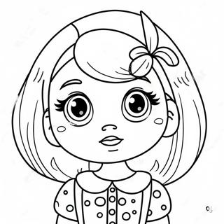 Pagina Para Colorir Da Menina Kawaii Com Olhos Grandes 2282-1869