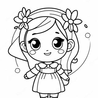 Pagina Para Colorir Da Menina Kawaii Com Olhos Grandes 2282-1870