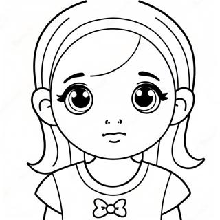 Pagina Para Colorir Da Menina Kawaii Com Olhos Grandes 2282-1871