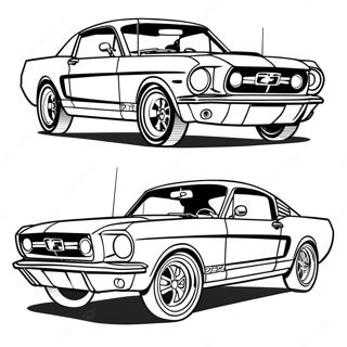 Pagina Para Colorir Carro Classico Ford Mustang 22873-21036