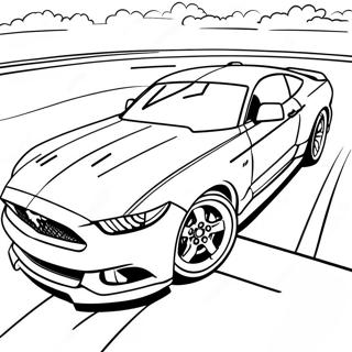 Pagina Para Colorir Carro De Corrida Ford Mustang 22874-21037