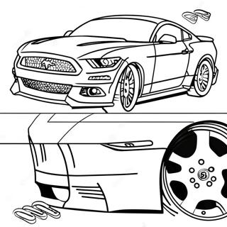 Pagina Para Colorir Carro De Corrida Ford Mustang 22874-21040