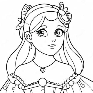 Princesa Anime Páginas Para Colorir