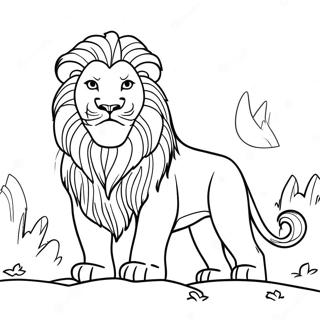 Pagina Para Colorir Aslan O Leao Majestoso 22904-21062