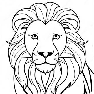 Pagina Para Colorir Aslan O Leao Majestoso 22904-21063