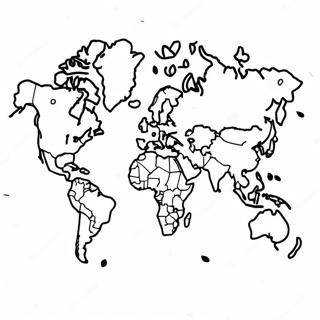 Pagina Para Colorir Mapa Do Mundo Colorido 22964-21110