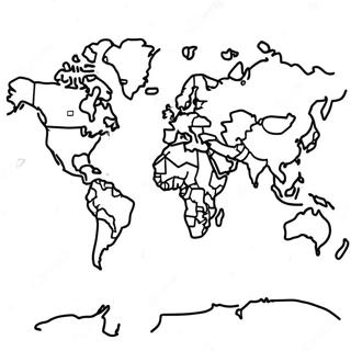 Pagina Para Colorir Mapa Do Mundo Colorido 22964-21112