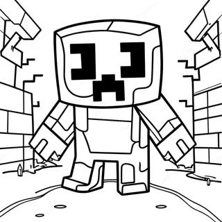 Pagina Para Colorir Do Creeper De Minecraft 22-21