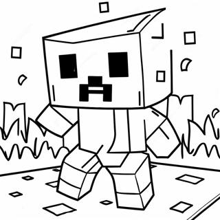 Pagina Para Colorir Do Creeper De Minecraft 22-22