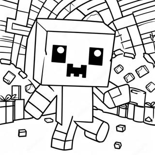 Pagina Para Colorir Do Creeper De Minecraft 22-23