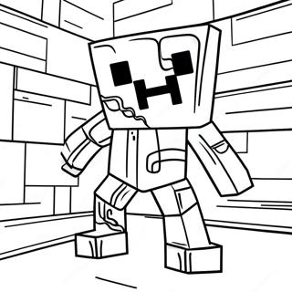 Pagina Para Colorir Do Creeper De Minecraft 22-24