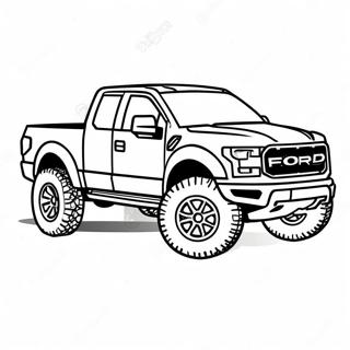 Ford Raptor Páginas Para Colorir