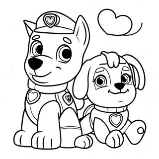 Pagina Para Colorir Dia Dos Namorados Da Patrulha Canina 23053-21179