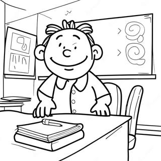 Pagina Para Colorir Do Big Nate Na Aula 23104-21223