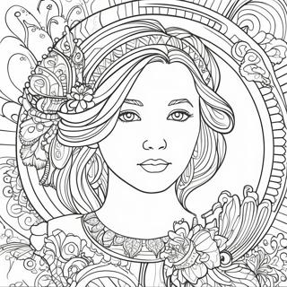 Pagina Para Colorir Do Retrato Detalhado 23264-21350