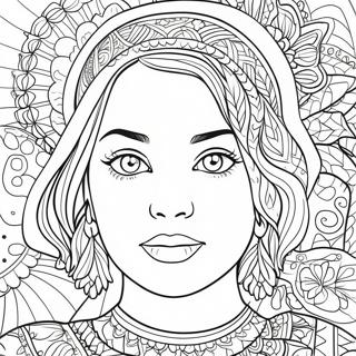 Pagina Para Colorir Do Retrato Detalhado 23264-21351