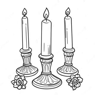 Pagina Para Colorir De Acendimento De Velas De Shabbos 23393-21452