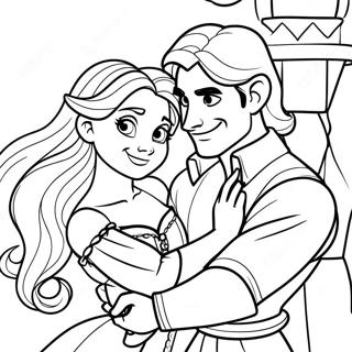 Pagina Para Colorir Da Rapunzel E Flynn 23423-21474