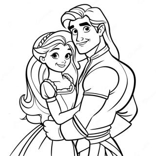 Pagina Para Colorir Da Rapunzel E Flynn 23423-21475