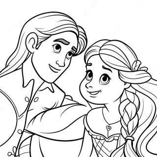 Pagina Para Colorir Da Rapunzel E Flynn 23423-21476