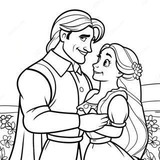 Pagina Para Colorir Da Rapunzel E Flynn 23423-21647