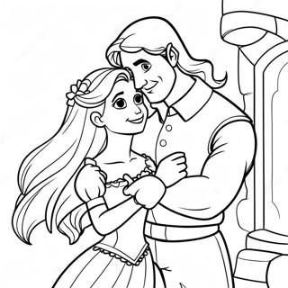 Pagina Para Colorir Da Rapunzel E Flynn 23423-21648