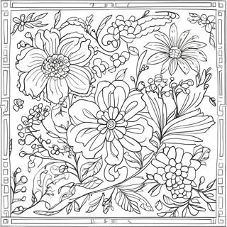 Pagina Para Colorir De Padrao Floral Chinoiserie 23433-21482