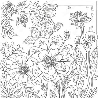 Pagina Para Colorir De Padrao Floral Chinoiserie 23433-21656