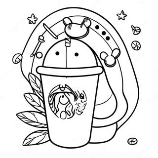 Starbucks Kawaii Páginas Para Colorir