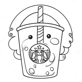 Pagina Para Colorir De Copo De Cafe Fofo Do Starbucks 23494-21533