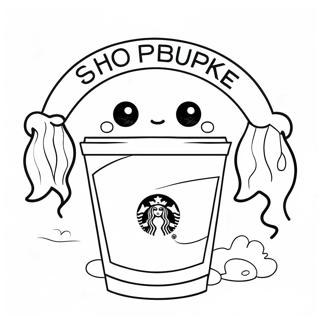 Pagina Para Colorir De Copo De Cafe Fofo Do Starbucks 23494-21534