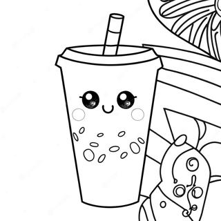 Pagina Para Colorir De Copo De Cafe Fofo Do Starbucks 23494-21536